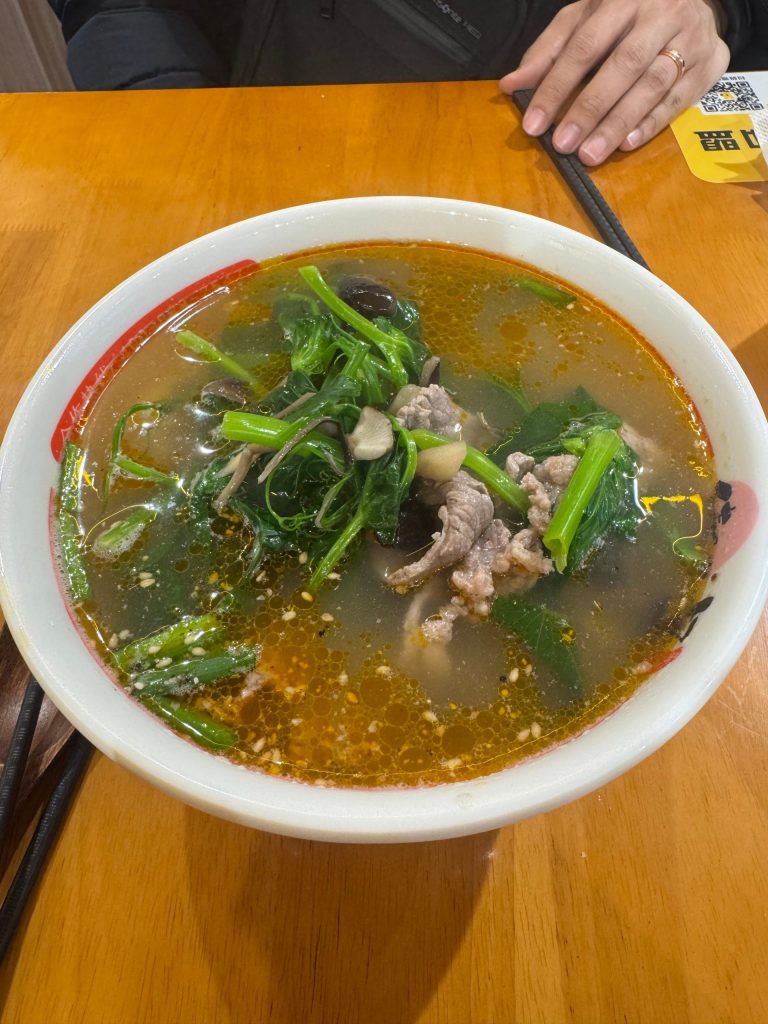 연태 완다몰 안쪽 우육쌀국수