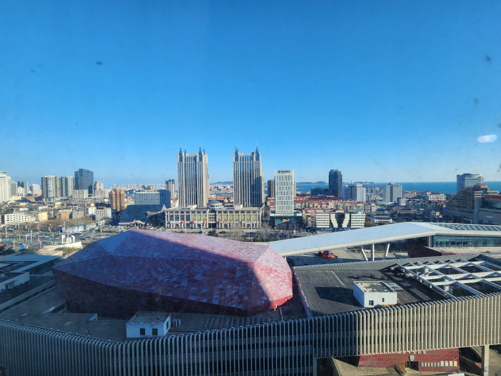 연태 여행 호텔에서의 전경