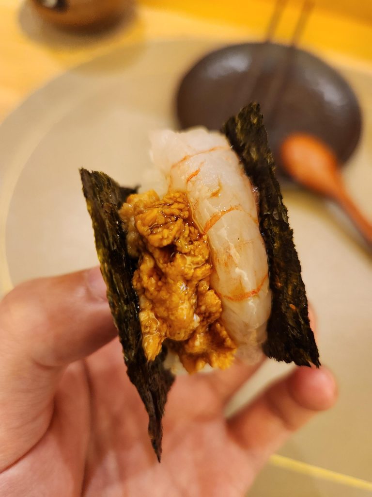 우니의 풍미가 좋았슴