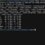 WSL 우분투 환경에서 ffmpeg 설치 및 버전 확인 명령어 실행 화면.